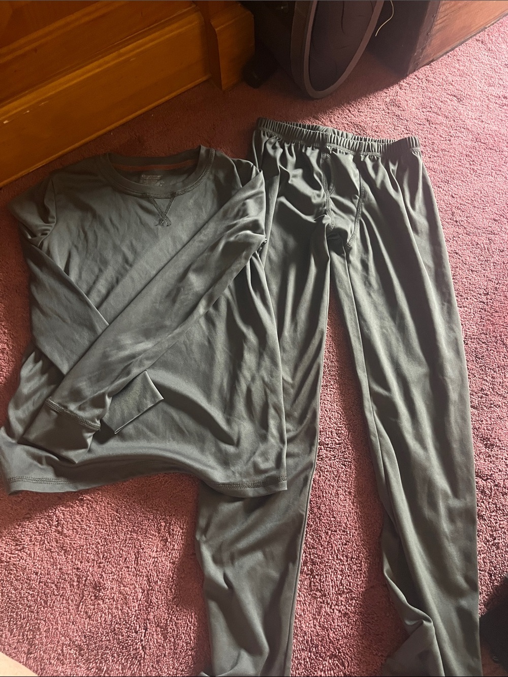 Kids Matching Set - GREY Long Sleeve Top & Pants